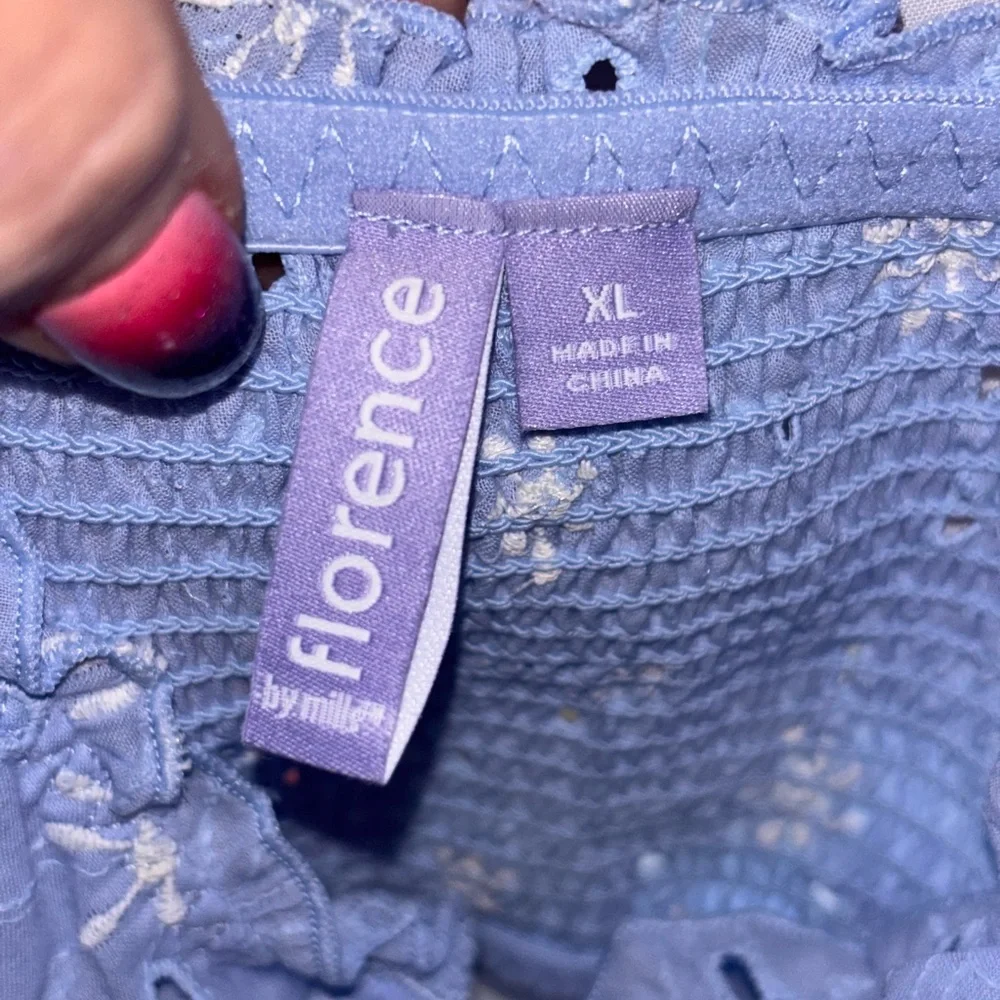 NWOT Blue Sweet Bloom Bustier - Picture 3 of 3